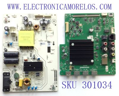 KIT DE TARJETAS PARA TV VIZIO / MAIN A0004G00J / TD.MT5691T.U763 / M0004Q00R / FUENTE PW.95W2.681_V505-H9_V3 / B0002C000 / P500D104DB / PANEL V500DJ6-D03 REV.CB / MODELO V505-H9	